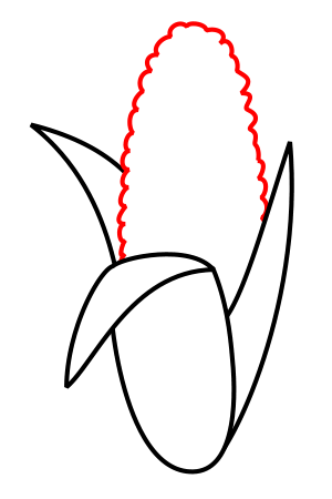 300x450 Drawing Cartoon Corn