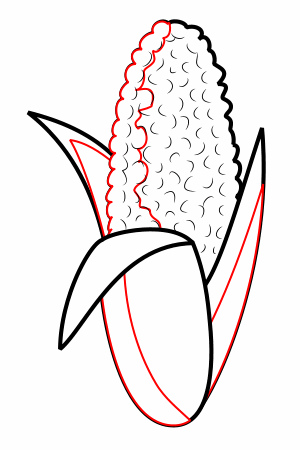 300x450 Drawing Cartoon Corn