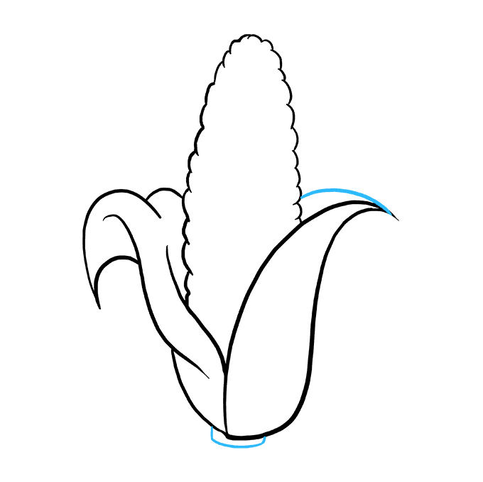 680x678 How To Draw A Corn Cob