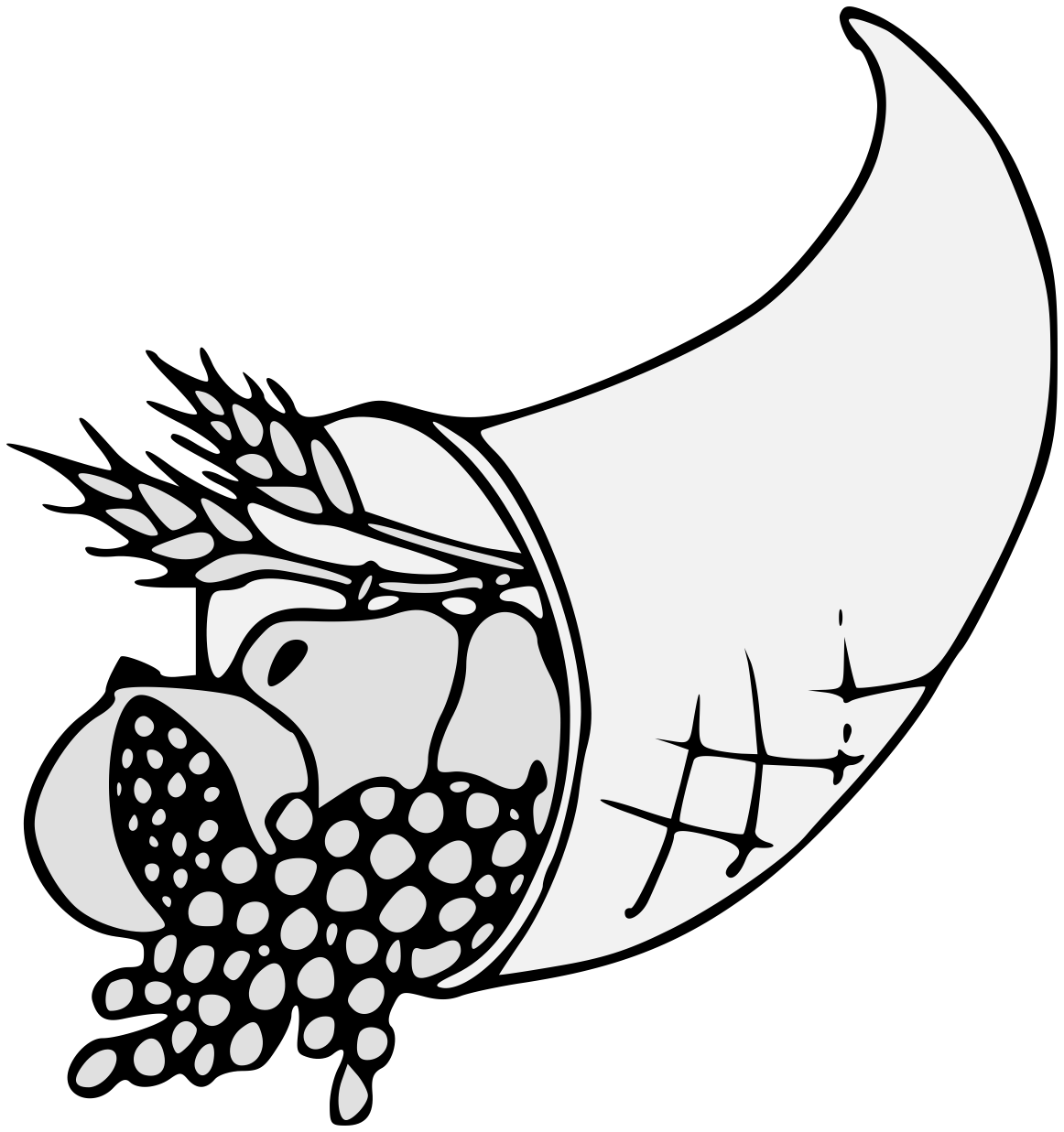 1162x1237 Collection Of Free Cornucopia Drawing Fall Download On Ui Ex