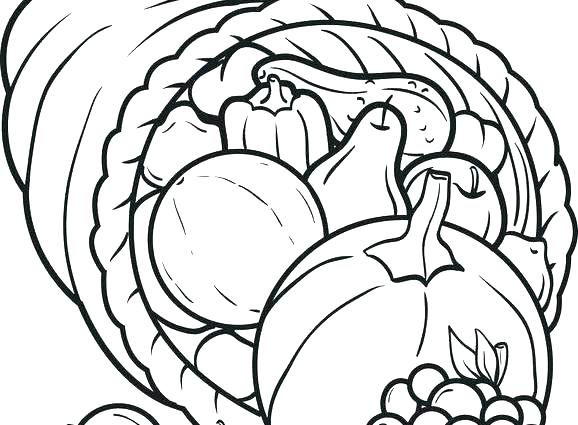 578x425 Printable Cornucopia