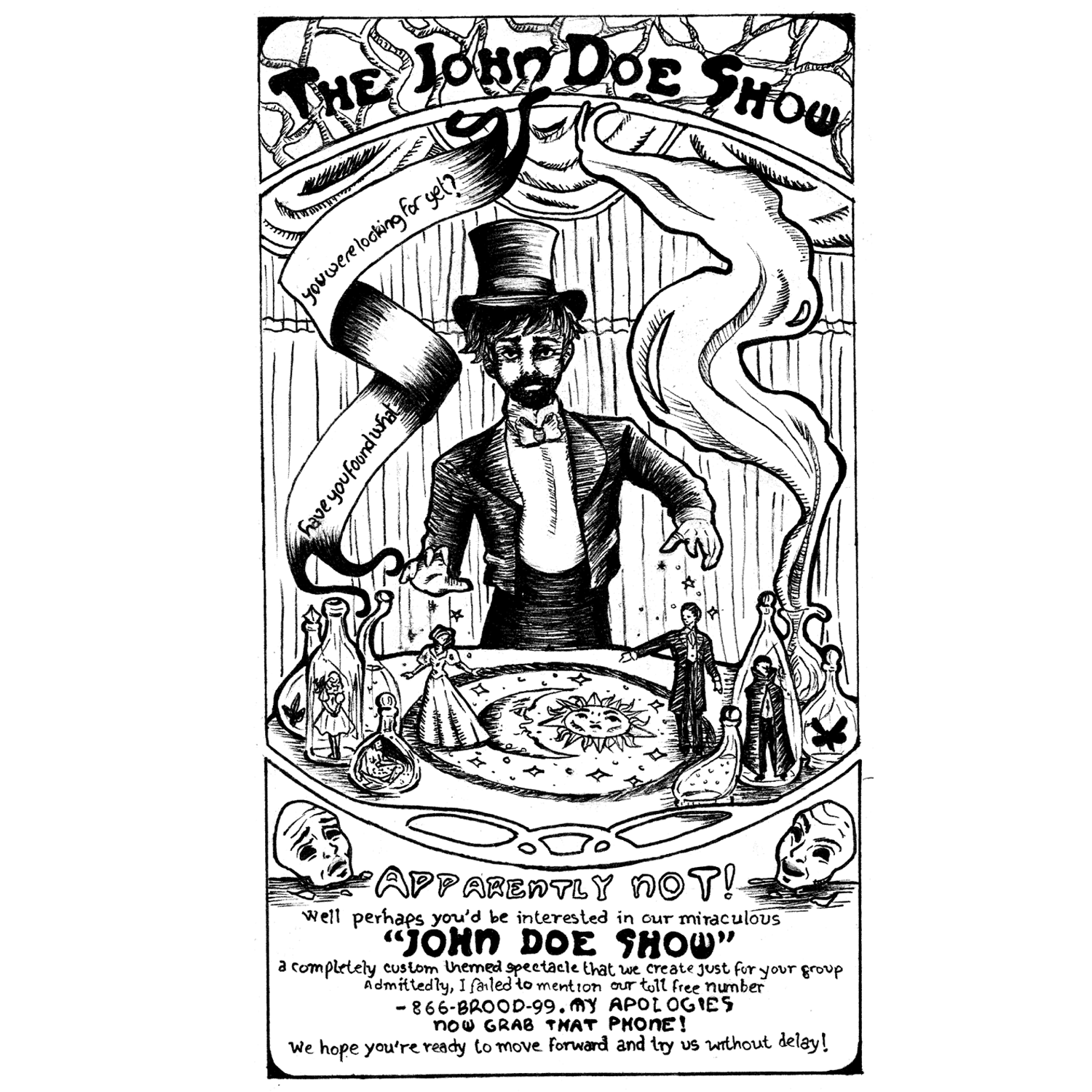 1500x1500 traditional, masculine, performing art illustration design