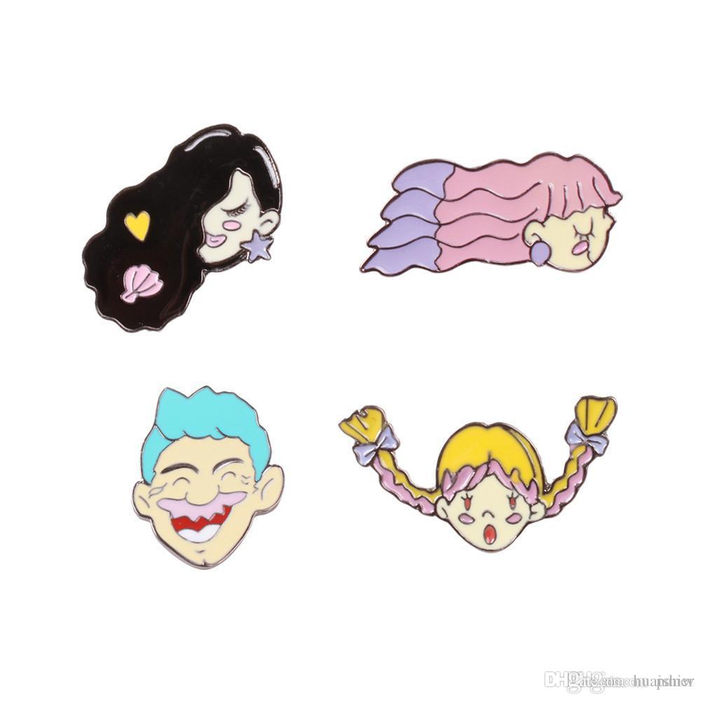 1000x1000 wholesale fashion simple style girls brooch long braids girls