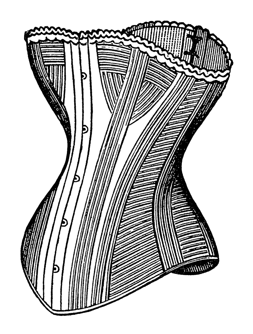 808x1065 corset corsets dibujos, clipart, contorno
