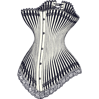 400x400 corset drawing transparent png