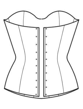 285x375 pattern corset with quilted cups corset academy
