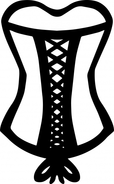 383x615 Simple Corset Drawing Free Stock Photo