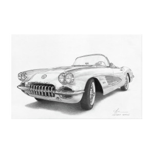 300x300 Corvette Drawing
