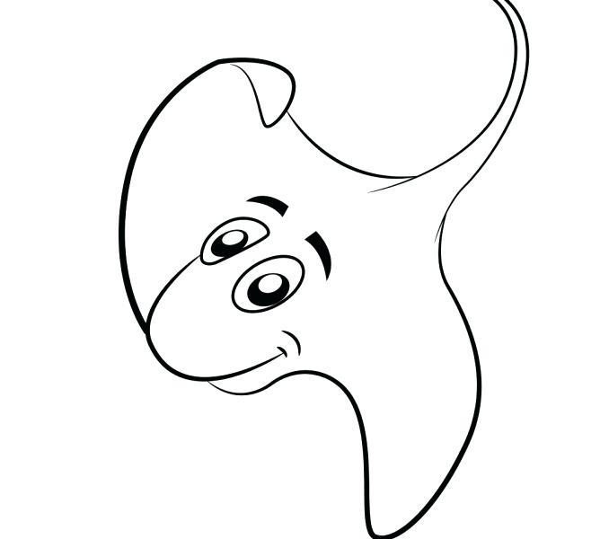 678x600 Stingray Coloring