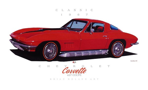 600x364 Corvette Drawings Fine Art America
