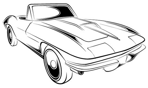 500x299 Collection Of Free Corvet Clipart Modern Car Download On Ui Ex