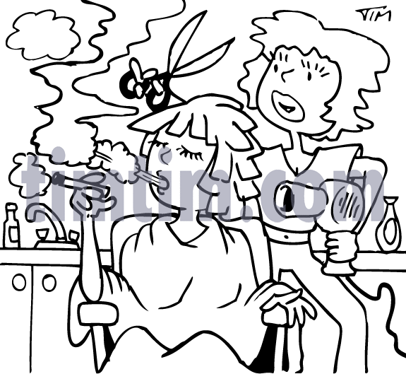 575x529 Hairdresser Drawing Bestdressers