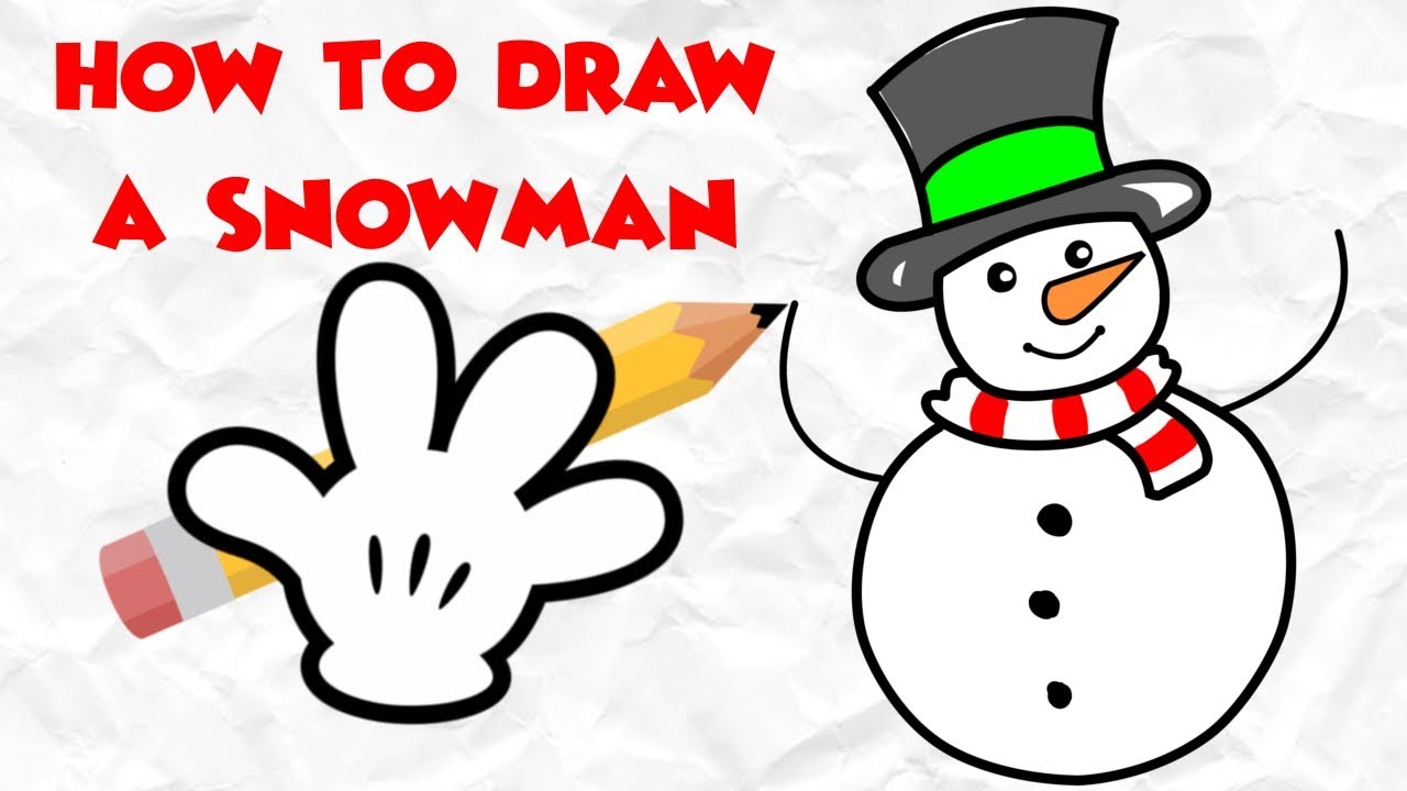 1280x720 How To Draw A Snowman Directed Drawing
