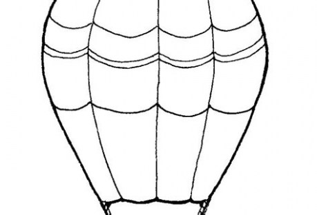 459x312 Hot Air Balloon Coloring