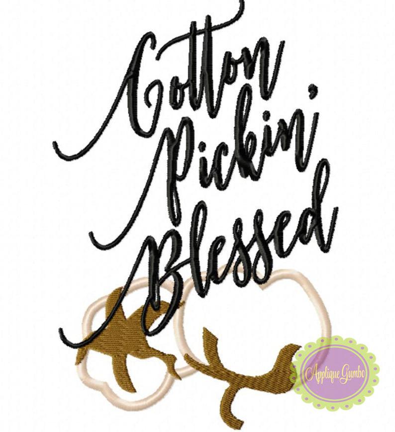 794x869 cotton boll cotton pickin blessed digital machine etsy