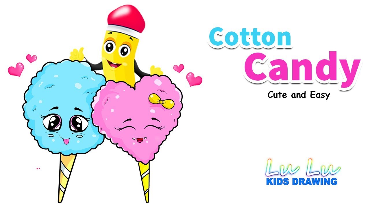 1280x720 Cute Cotton Candy Summer Snacks
