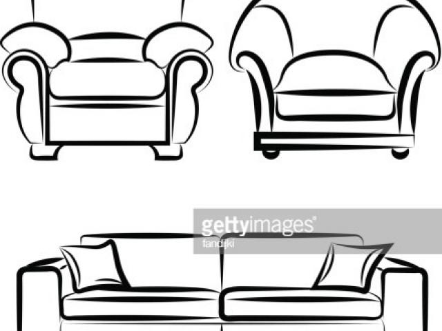640x480 Couch Clipart Easy Draw