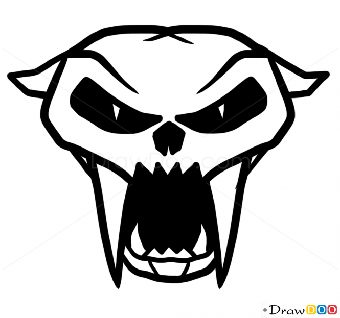 665x623 Cougar Drawing Graffiti For Free Download