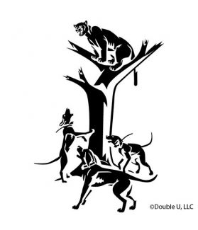 279x325 Cougar Treed Decal