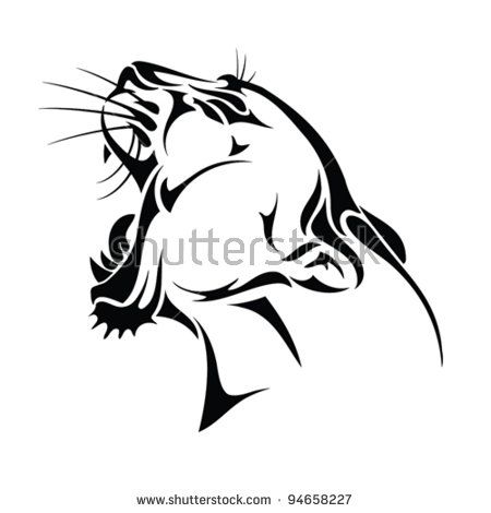 450x470 Drawn Jaguar Cougar Line