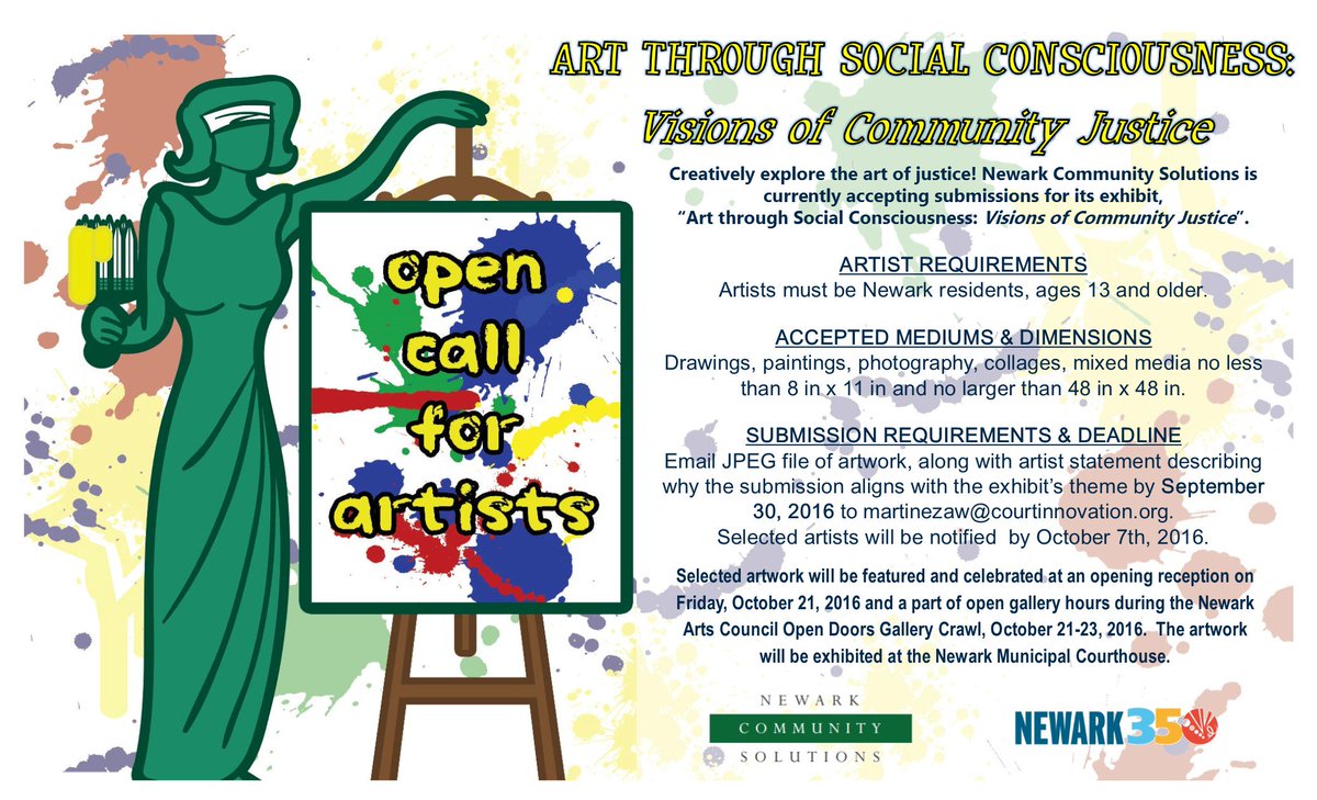 1200x729 newark arts on twitter open call submit for through social