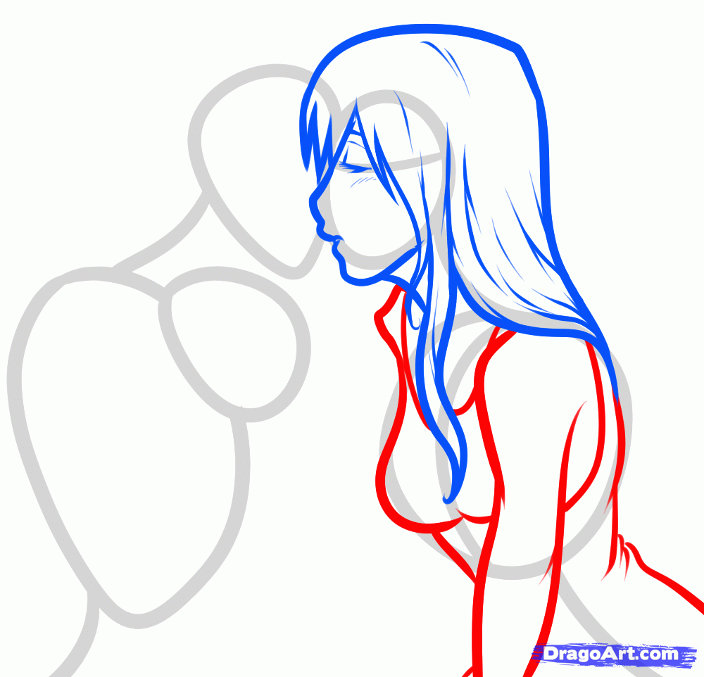 1000x962 How To Draw Anime Couples, Step