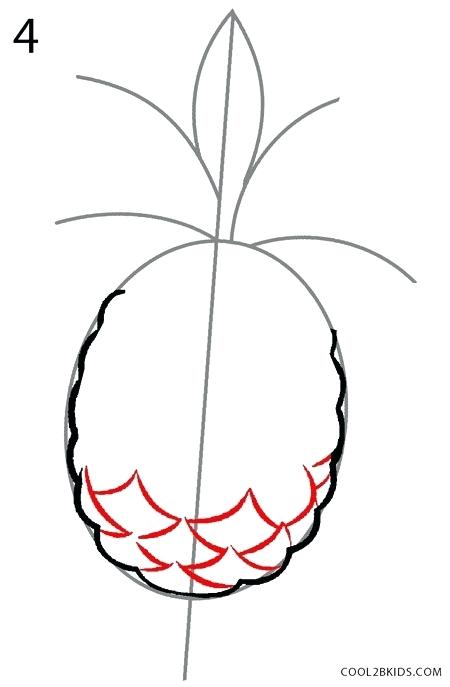 450x687 Simple Pineapple Drawing Image Titled Draw A Pineapple Step Easy