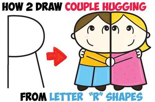 500x331 How To Draw Cartoon Couple