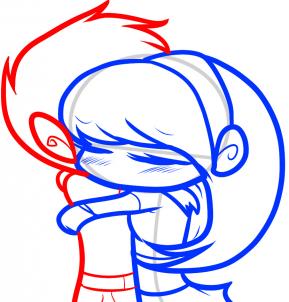 289x302 How To Draw How To Draw A Hug For Kids