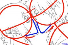 236x157 anime couple drawing art easy base hugging in pencil kiss foto