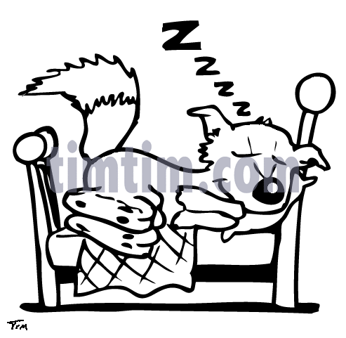 493x481 Free Drawing Of Fox Bed Bw From The Category Wild Animals