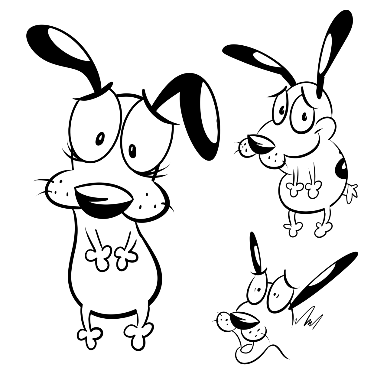 1280x1280 courage the cowardly dog practice weasyl