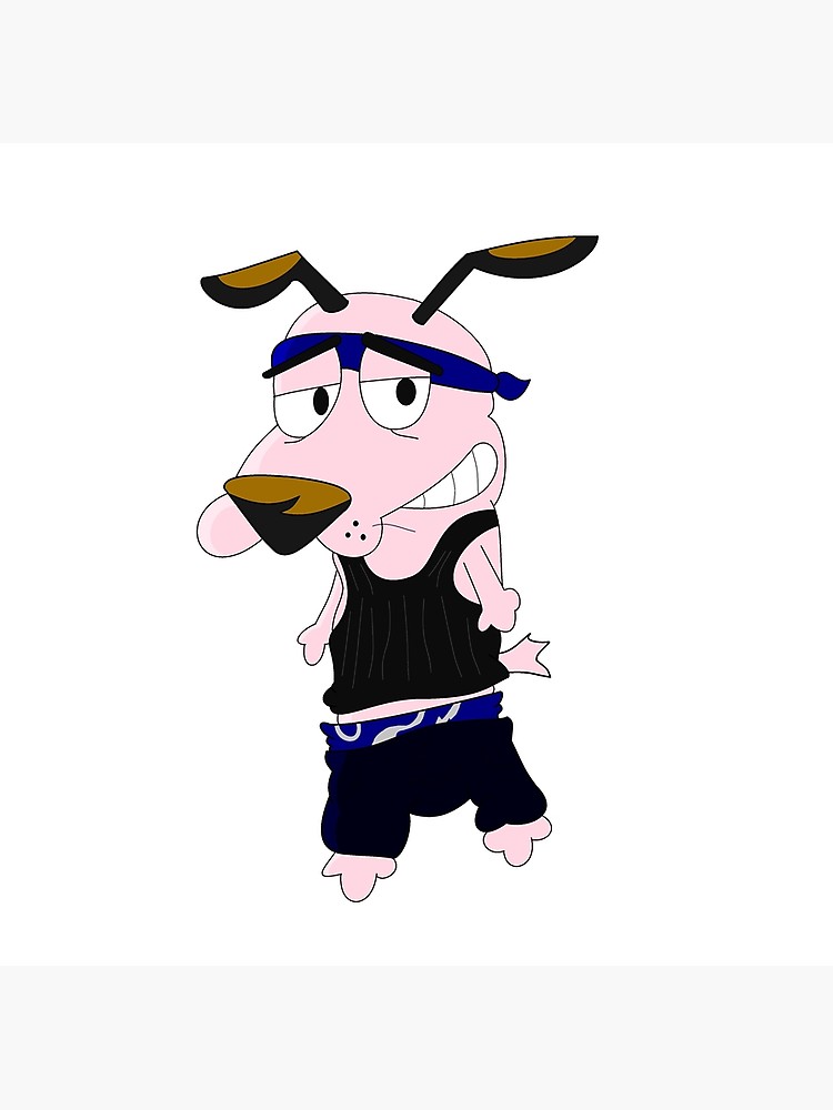 750x1000 gangster courage the cowardly dog photographic print