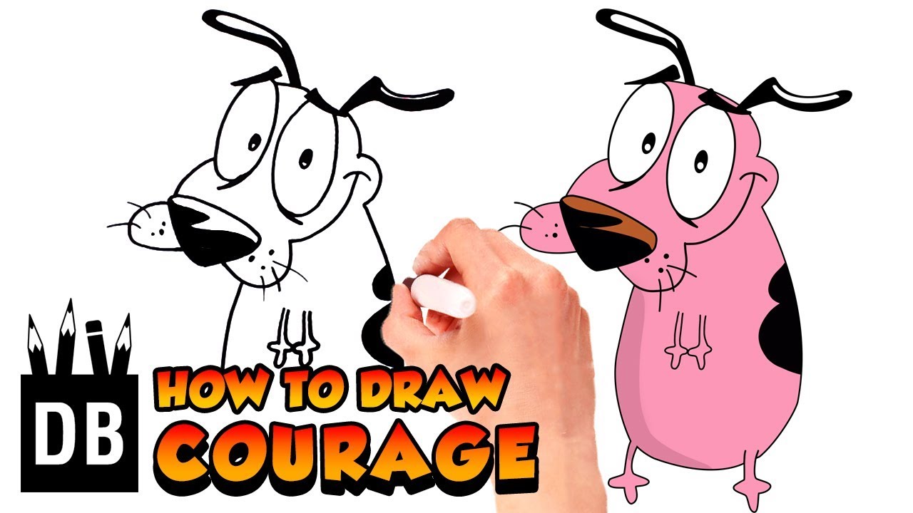 1280x720 how to draw courage the cowardly dog kids
