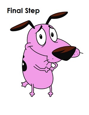 300x388 how to draw courage the cowardly dog