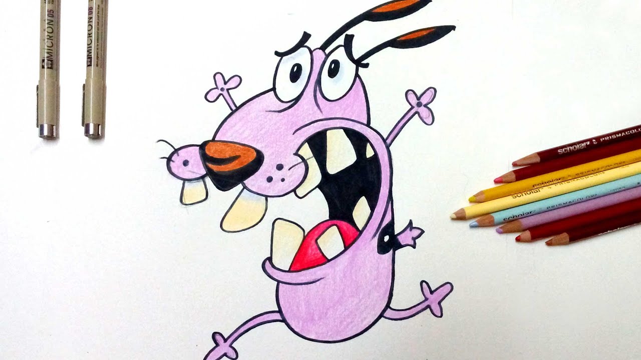 1280x720 To Draw Courage The Cowardly Dog Easy