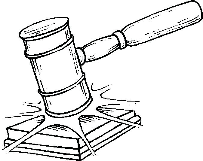 675x536 Gavel Drawing Free Download