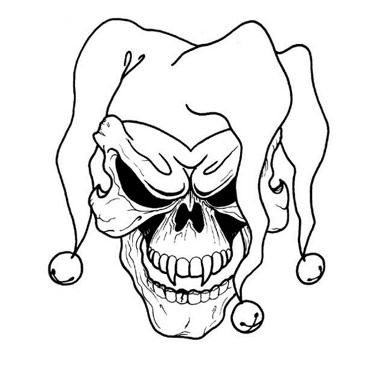 380x380 Huge Collection Of 'joker Skull Drawing' Download More Than