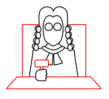 350x316 Drawing A Cartoon Judge