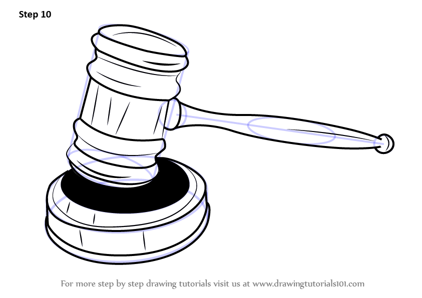 843x596 learn how to draw judges gavel