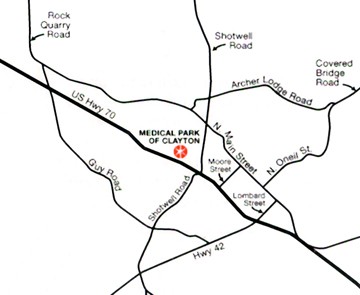 360x295 Wakemed Clayton Medical Park Directional Map Raleigh, North