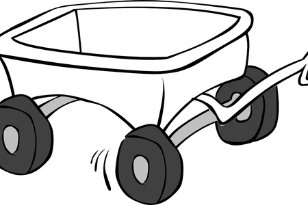 450x300 Cart Drawing Hay Wagon, Picture