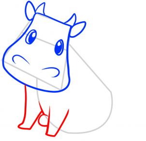 302x292 How To Draw How To Draw A Cow For Kids