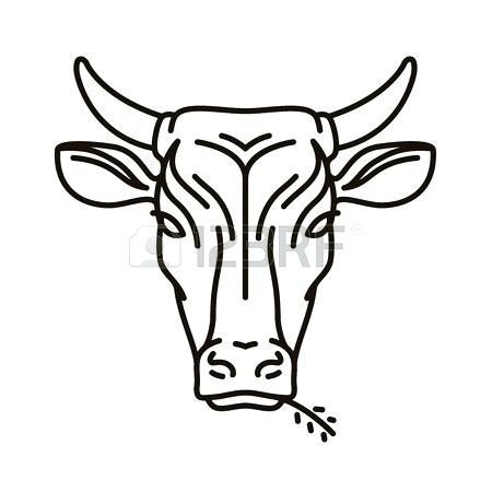 450x450 Cow Head Drawing Deer Head Drawing Step