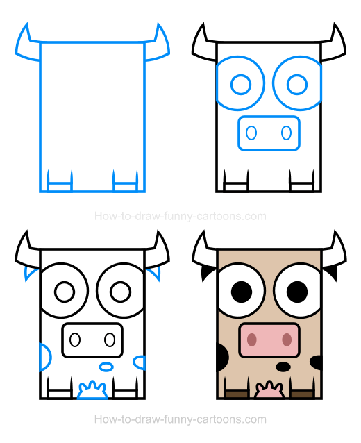 520x638 Cow Clipart In How To Draw Desene