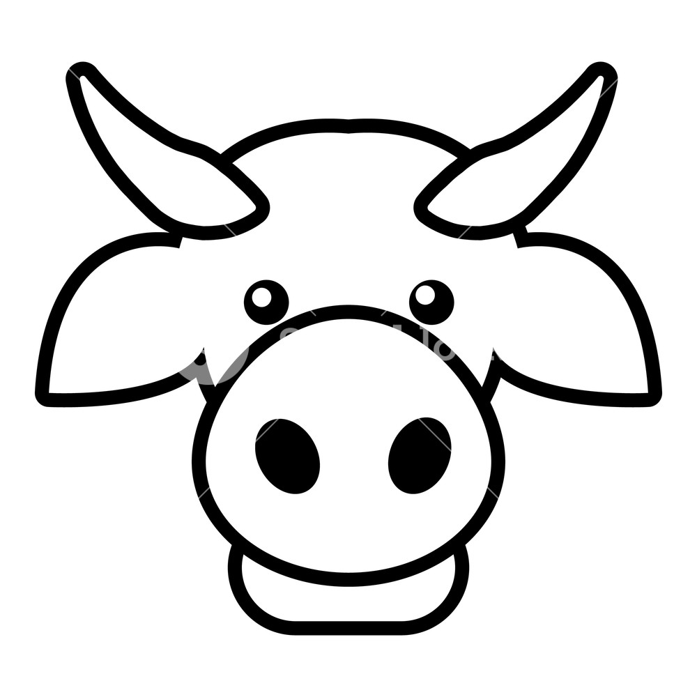 Cow Drawing Outline Free Download On Clipartmag 6252