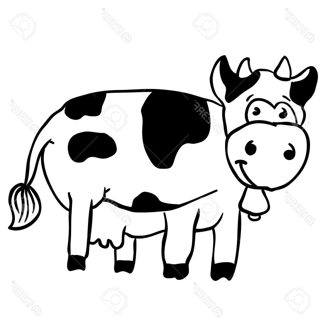 1300x1300 Baby Cow Cartoon Drawing Cute Images Milk Of Face Style Carmi
