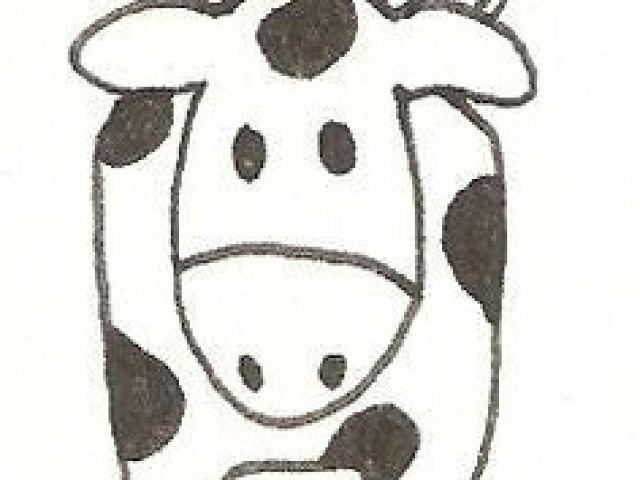 640x480 Drawing Easy Cow Best Cow Drawing Easy Images Painting