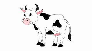 320x180 How To Draw A Cow Step