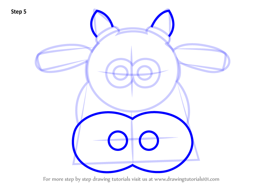850x604 Learn How To Draw Cow Head Cartoon